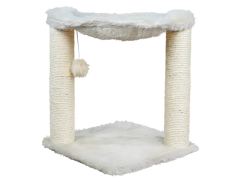 Poteau griffoir "Baza" 50 cm crème