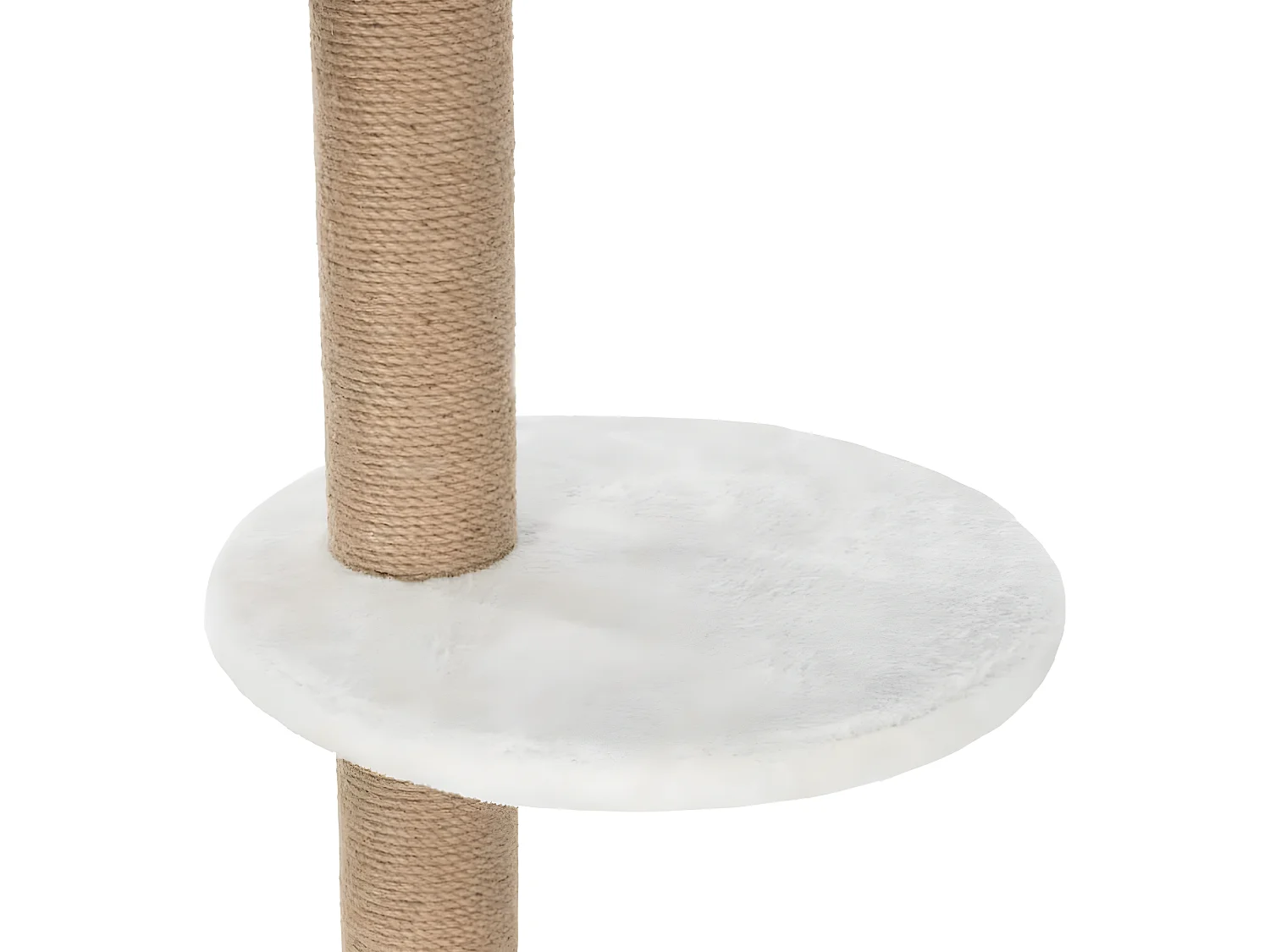 Katzenkratzbaum Aurelio 220 - 225 cm Weiß Braun