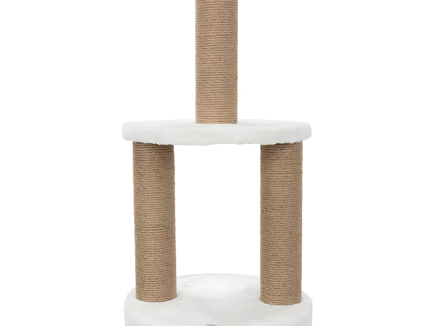 Katzenkratzbaum Aurelio 220 - 225 cm Weiß Braun