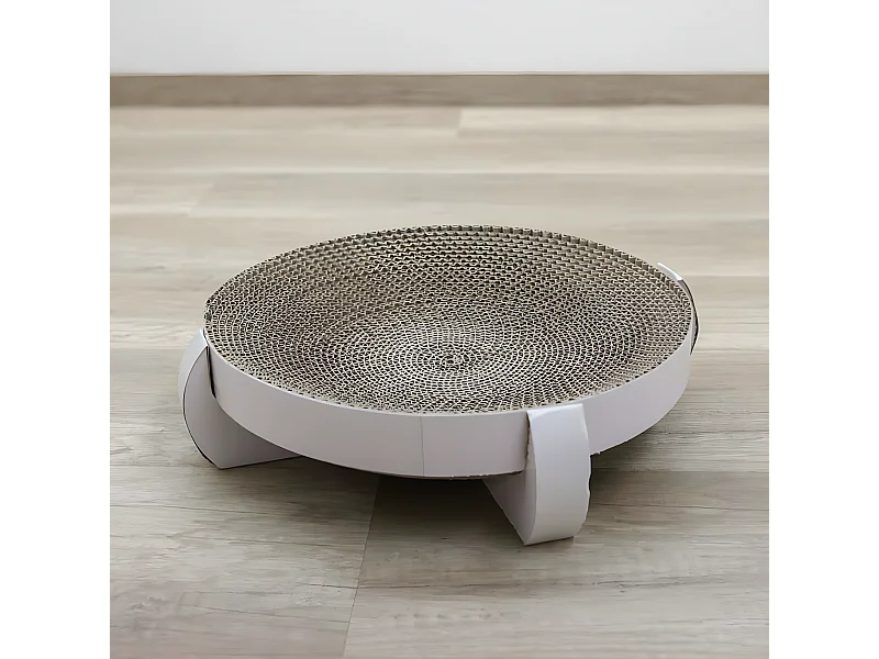 Rascador cama para gatos Platinum blanco 35x35x10 cm