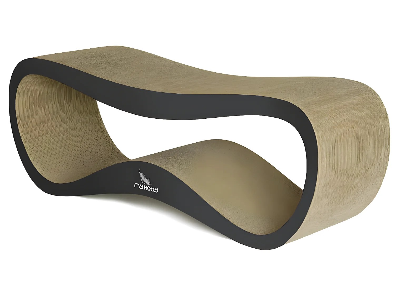 Griffoir pour chats LUI 75 x 25 x 25 cm Noir 3083