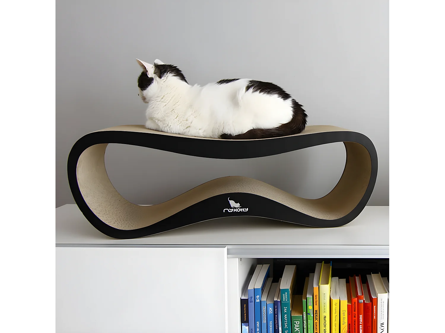 Griffoir pour chats LUI 75 x 25 x 25 cm Noir 3083