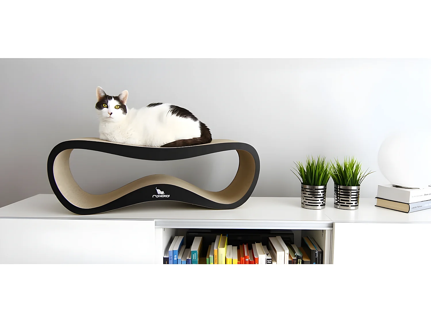 Griffoir pour chats LUI 75 x 25 x 25 cm Noir 3083