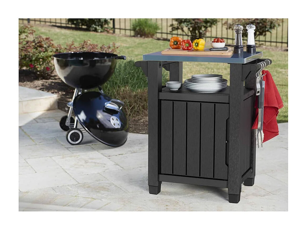 Tavolo da Esterno per Barbecue Unity Classico Aspetto Legno