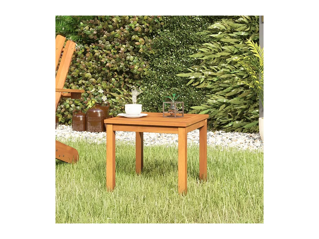 Table basse 40x40x36 cm bois d'acacia massif