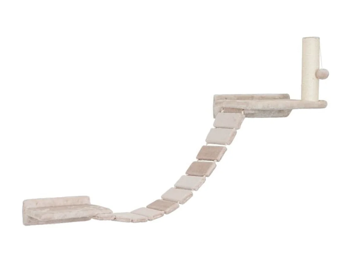 Kattenklimwand Matterhorn hout beige