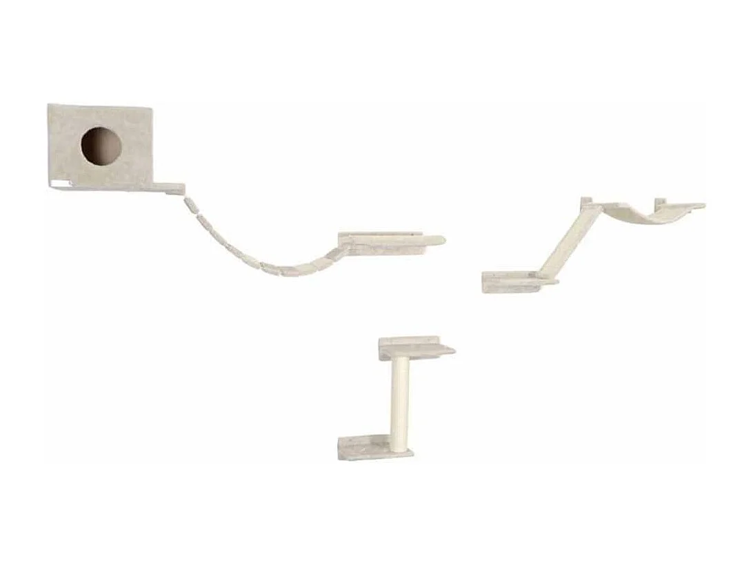 Mur d'escalade pour chats Mount Everest Bois Beige