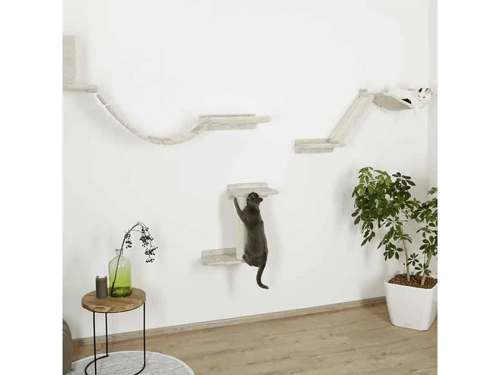 Mur d'escalade pour chats Mount Everest Bois Beige