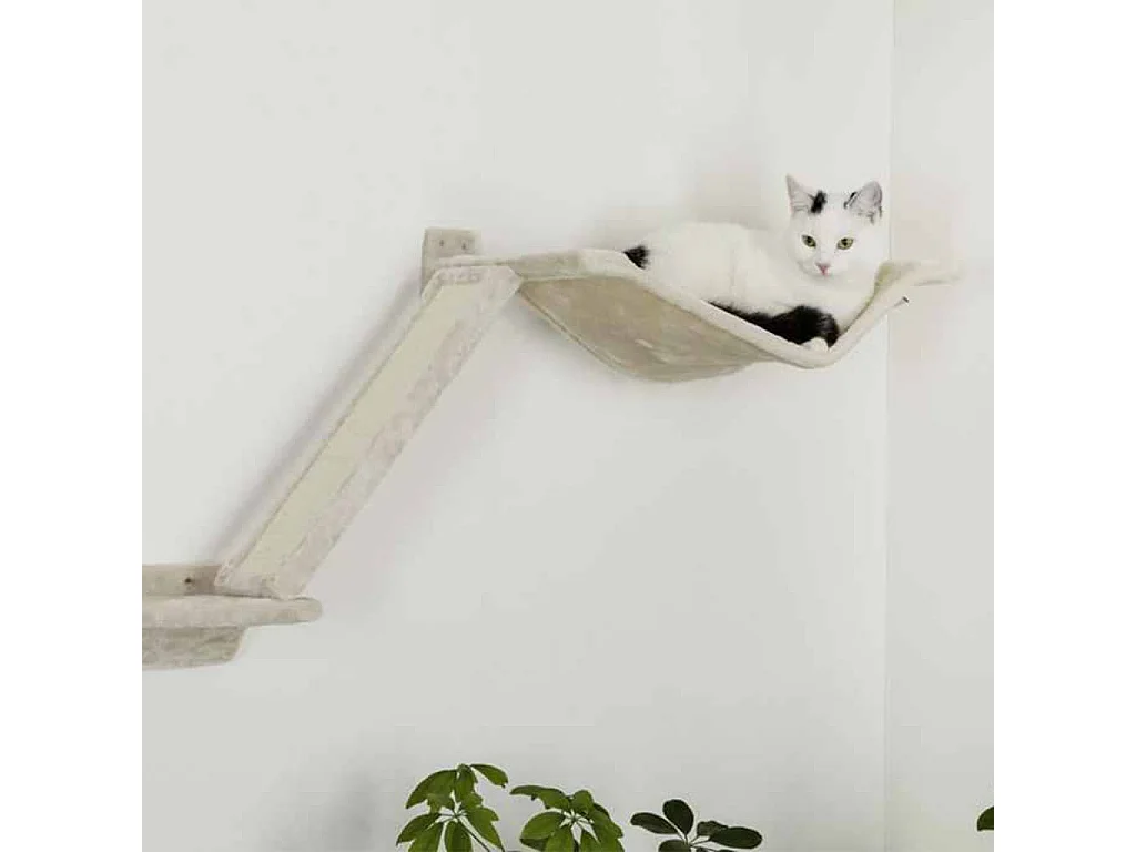 Mur d'escalade pour chats Mount Everest Bois Beige