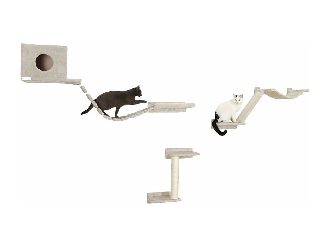 Mur d'escalade pour chats Mount Everest Bois Beige