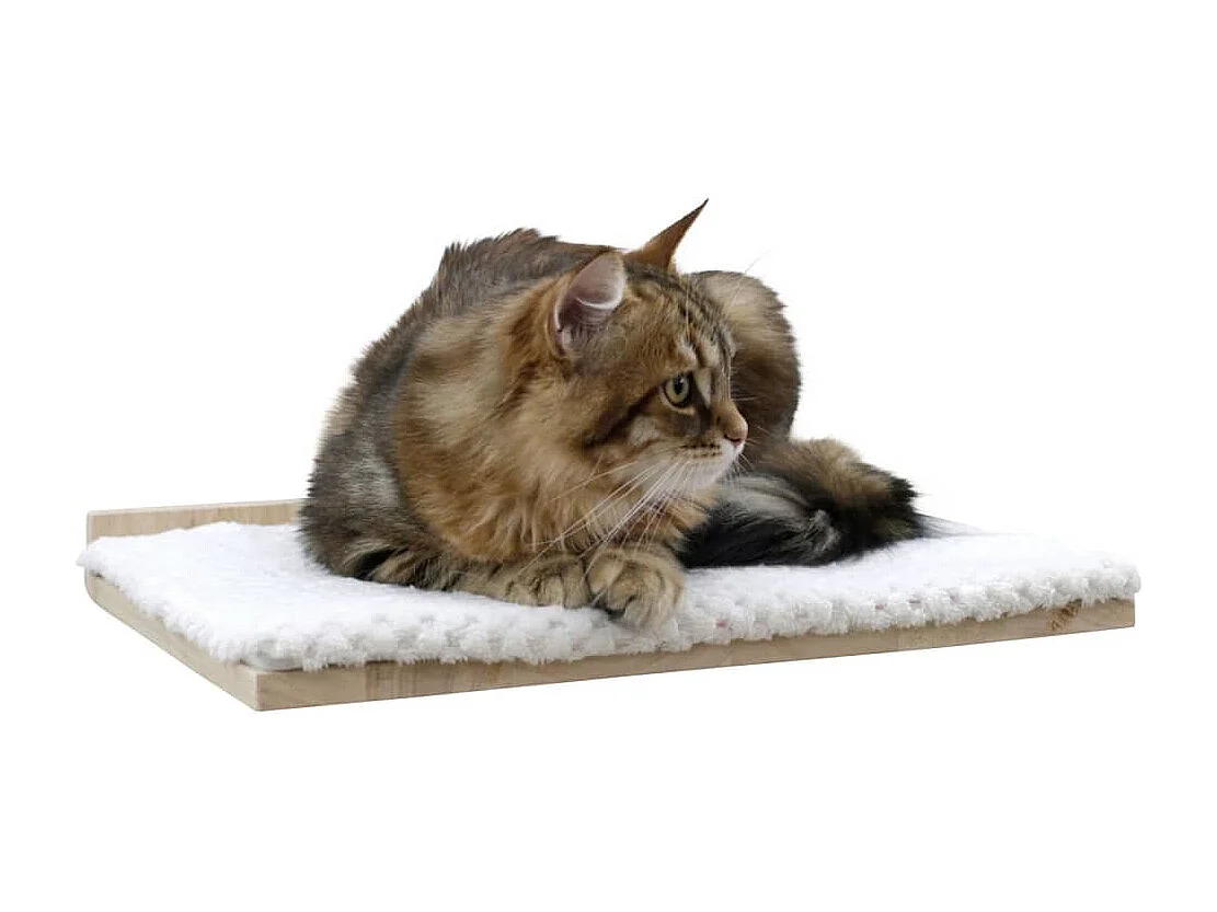 Kletterwand für Katzen Alps 52x14x33 cm Natur und Weiß