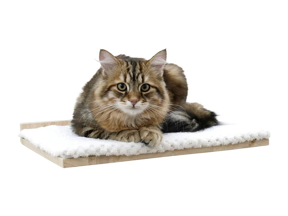 Kletterwand für Katzen Alps 52x14x33 cm Natur und Weiß