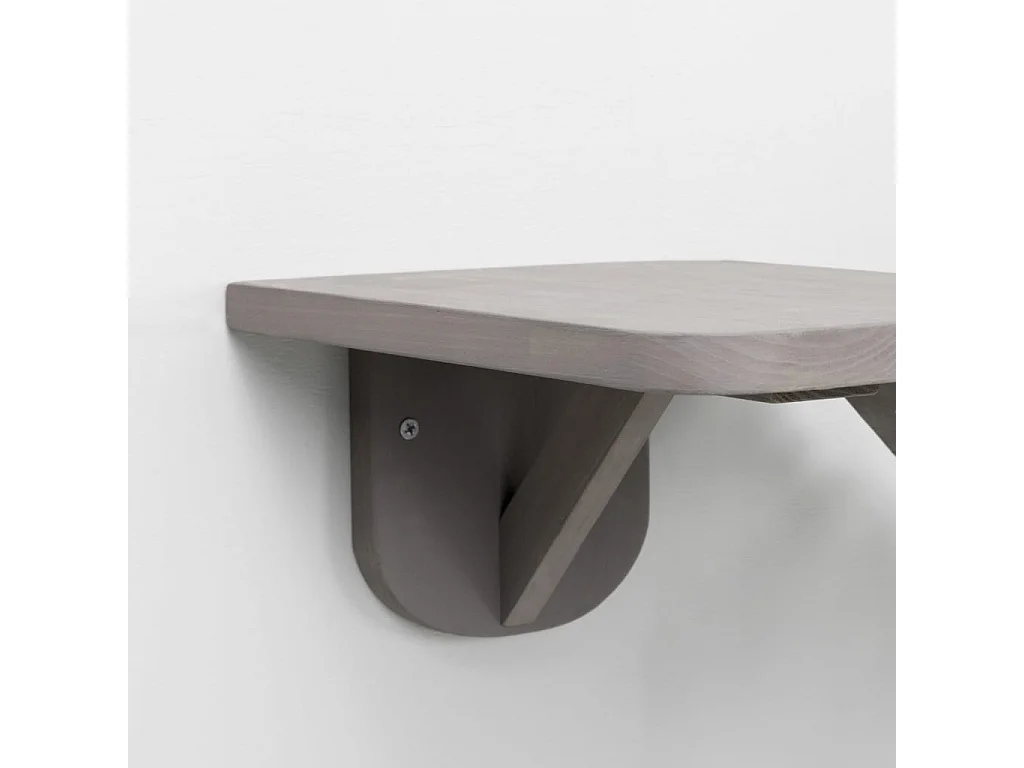 Escada escalada gatos de parede 150x30 cm cinzento-acastanhado