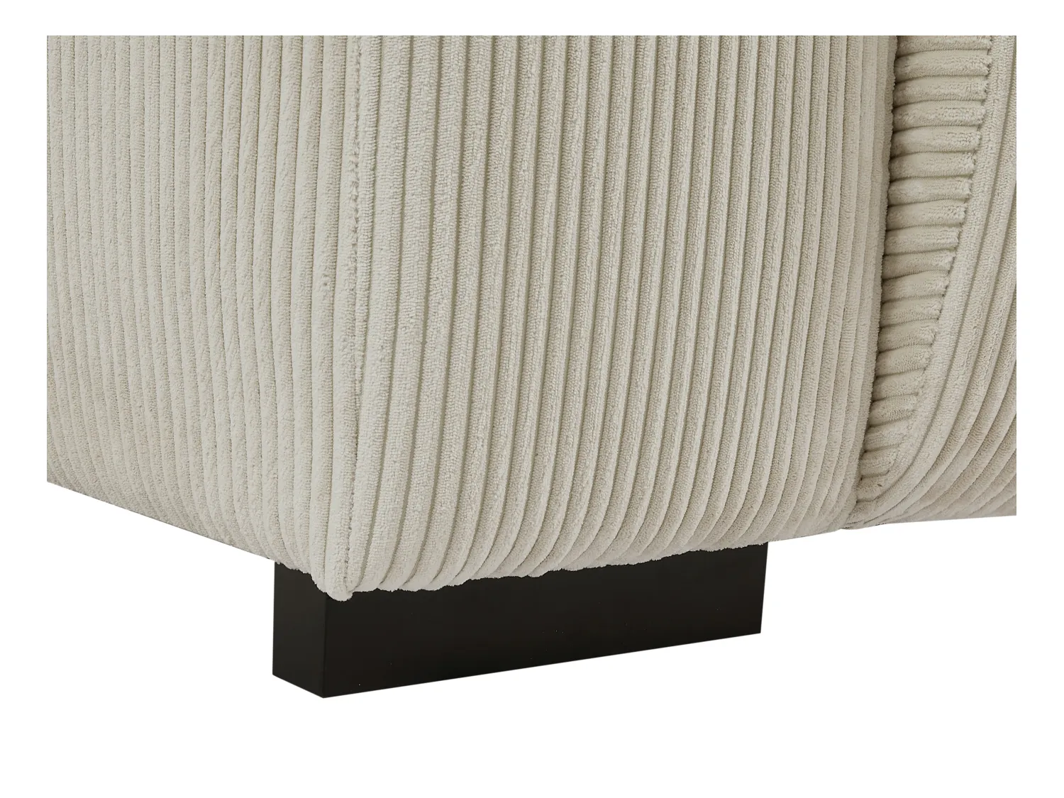 Ecksofa - Ecke rechts - Cord - Beige - OVENTINO von Maison Céphy