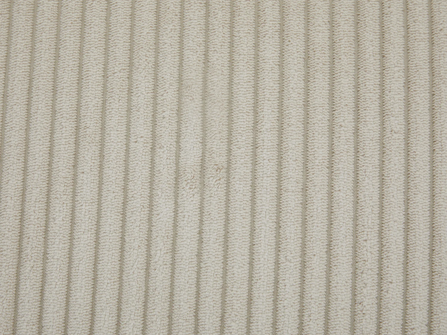 Canapé d'angle gauche en velours côtelé beige OVENTINO de Maison Céphy