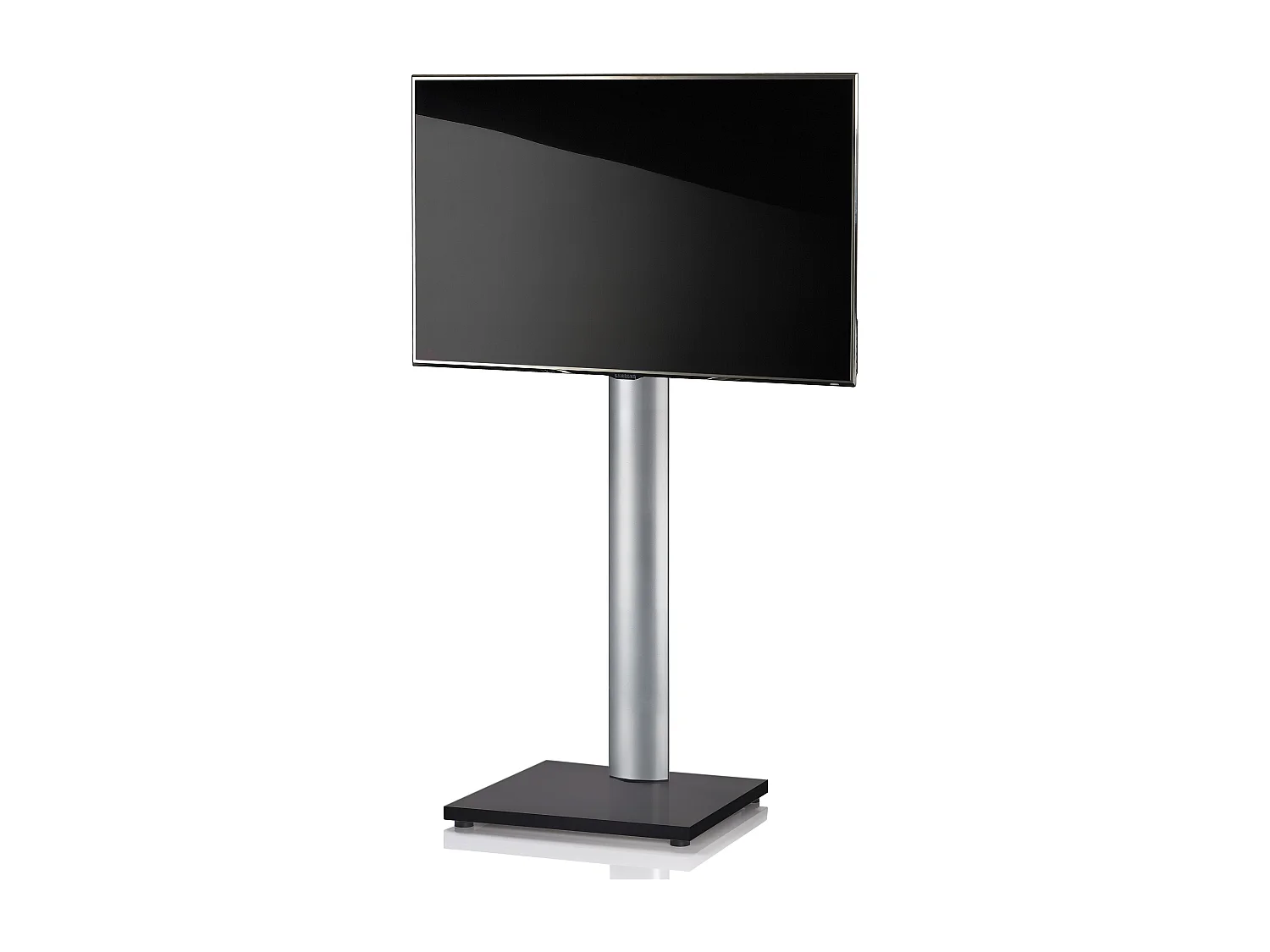 TV stand feet Onu Black glass H. 174 x W. 68 x D. 54 cm