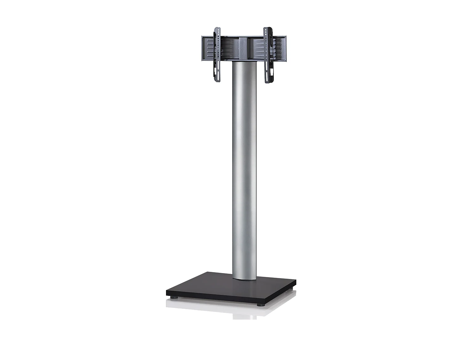 TV stand feet Onu Black glass H. 174 x W. 68 x D. 54 cm