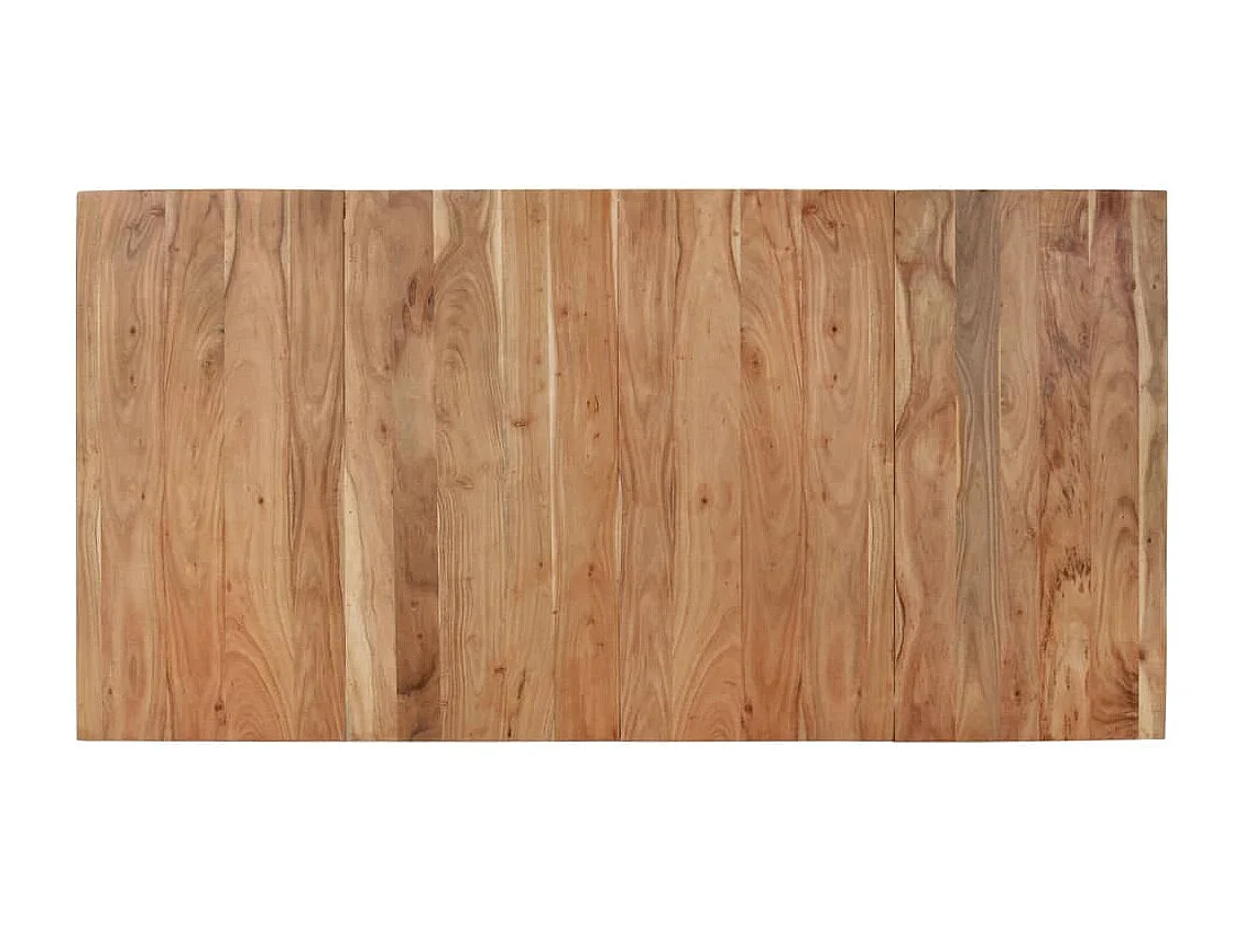 Esstisch Schwarz 180x90x77 cm Massivholz Akazie