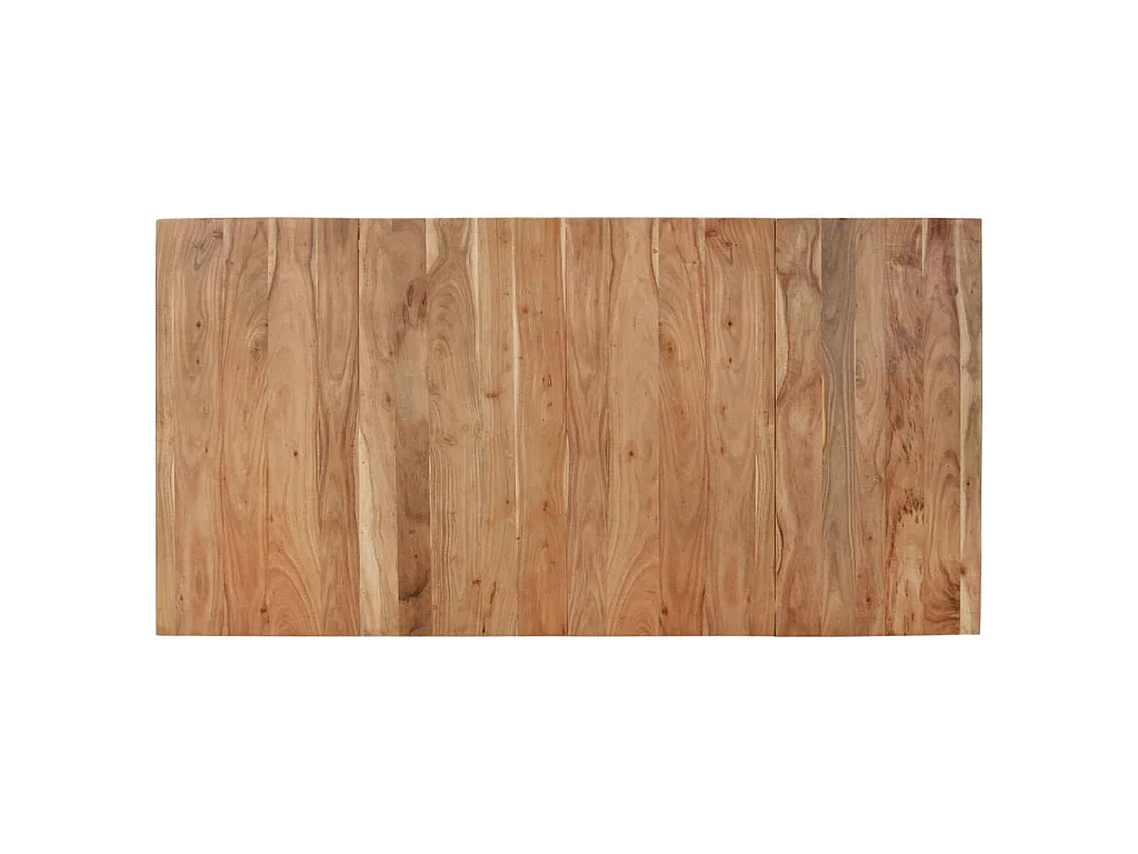 Table à dîner noir 180x90x77 cm bois d'acacia solide