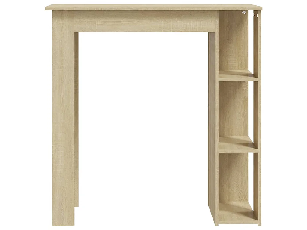 Table de bar avec étagère Chêne sonoma Bois d'ingénierie