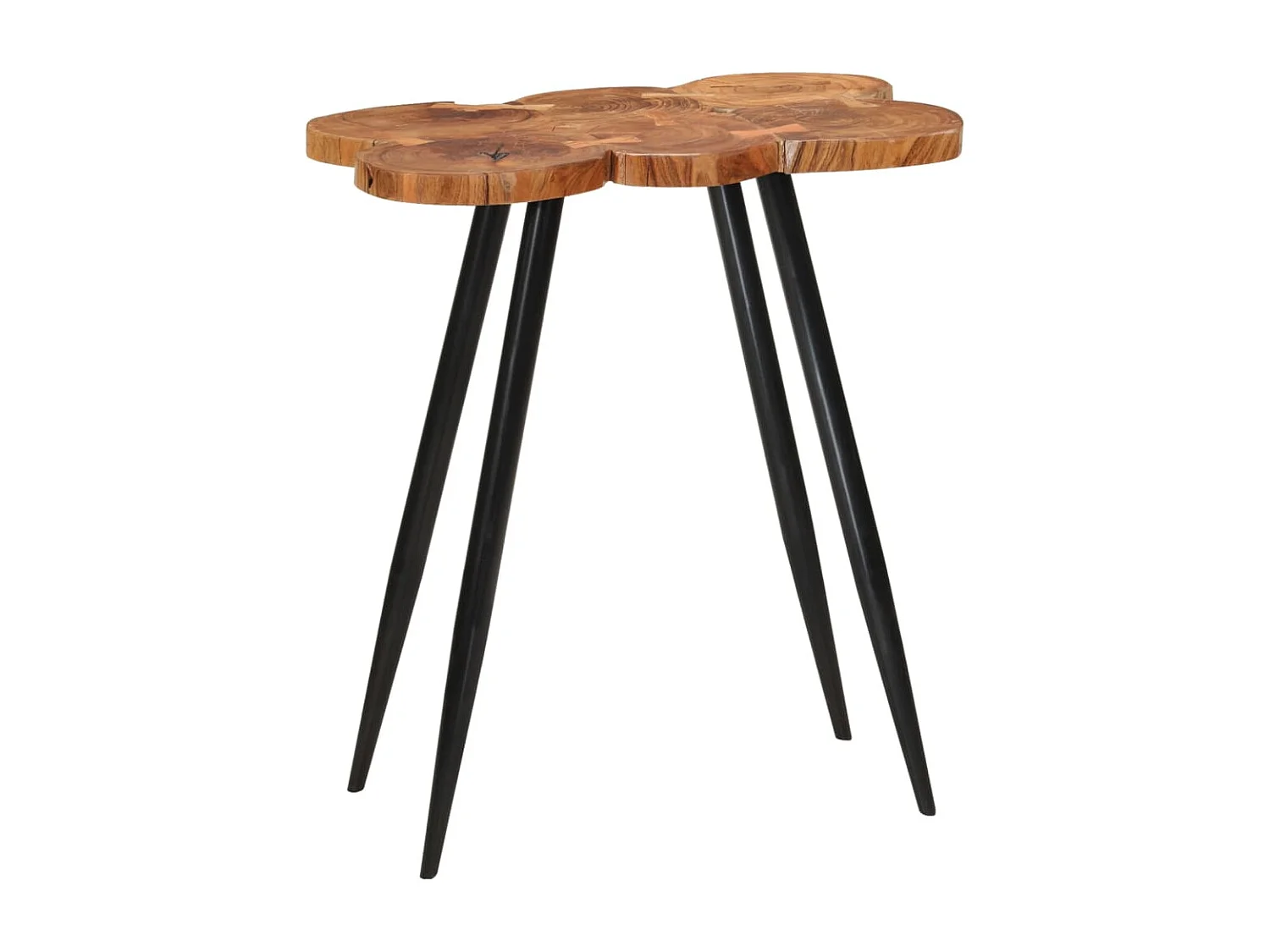 Table de bar en rondins 90x54x105 cm bois d'acacia solide