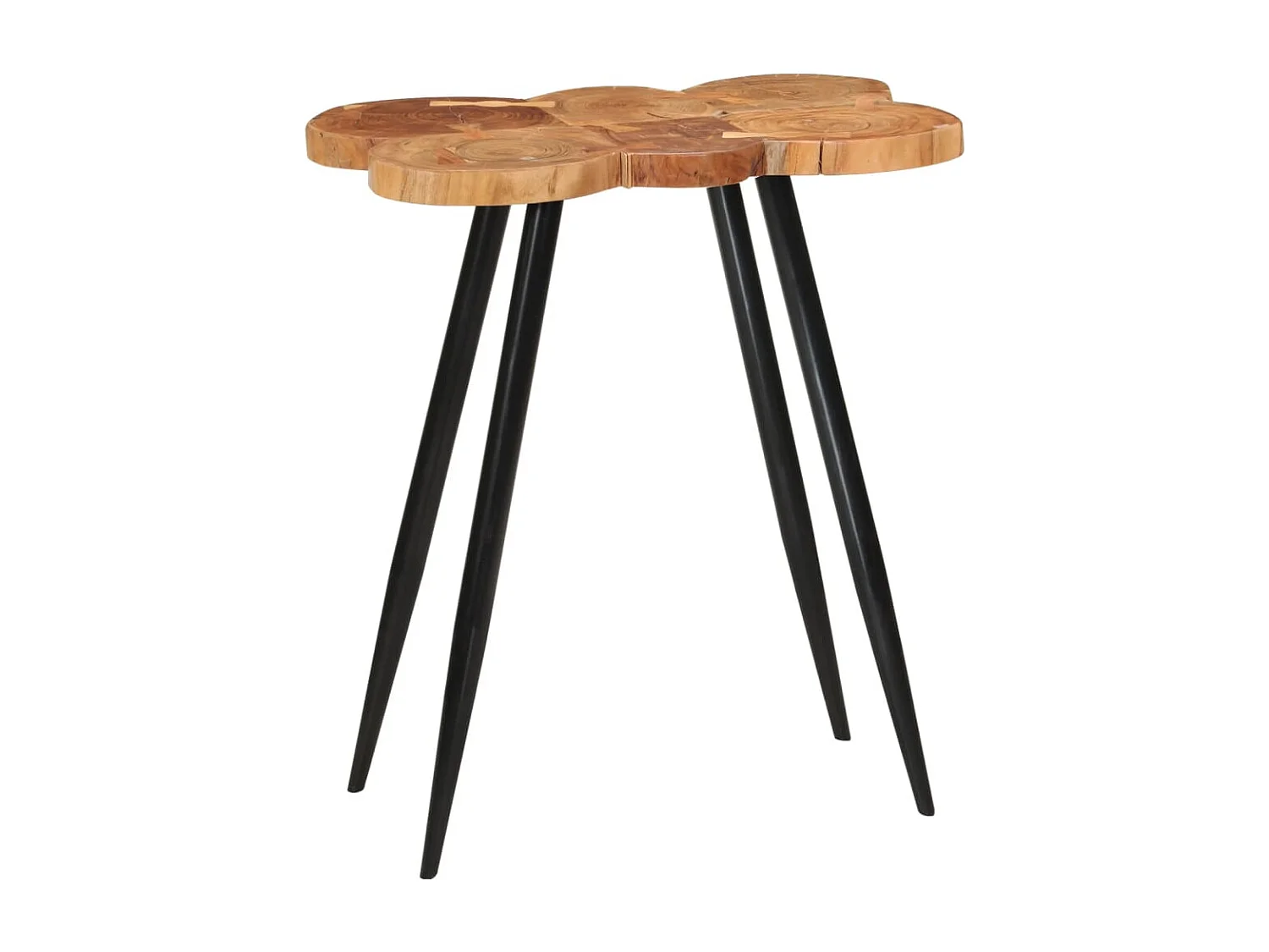 Table de bar en rondins 90x54x105 cm bois d'acacia solide