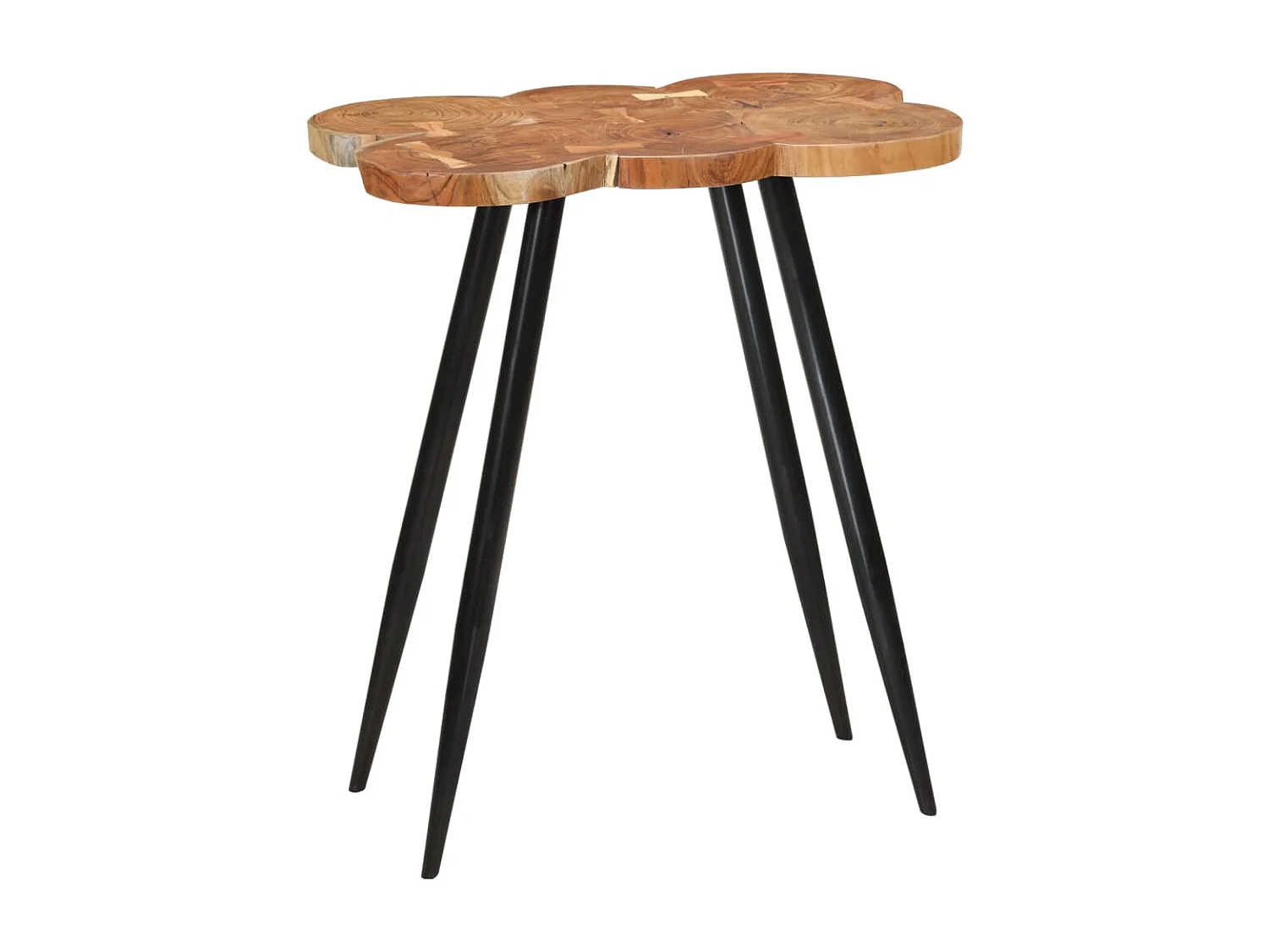 Table de bar en rondins 90x54x105 cm bois d'acacia solide