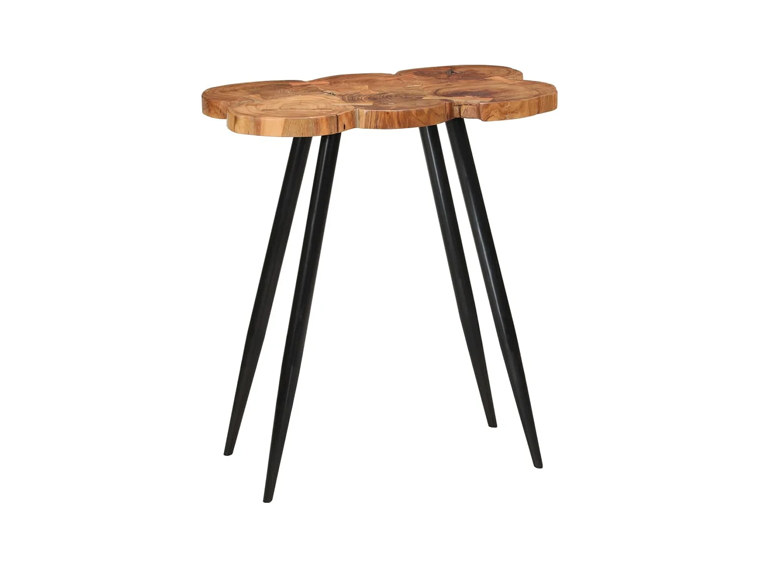 Table de bar en rondins 90x54x105 cm bois d'acacia solide
