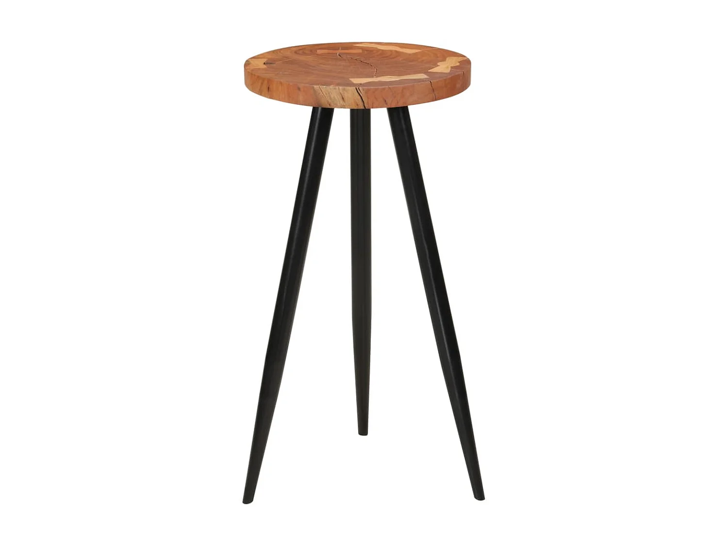 Table de bar en rondins Ø53x105 cm bois d'acacia solide