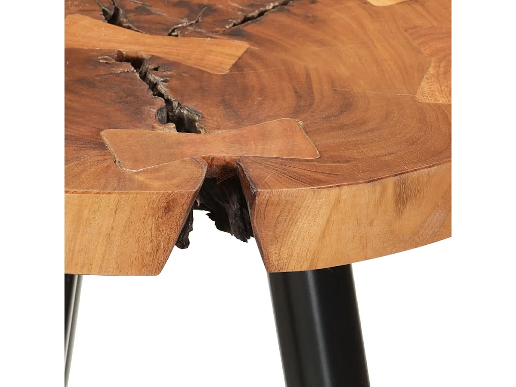 Table de bar en rondins Ø53x105 cm bois d'acacia solide