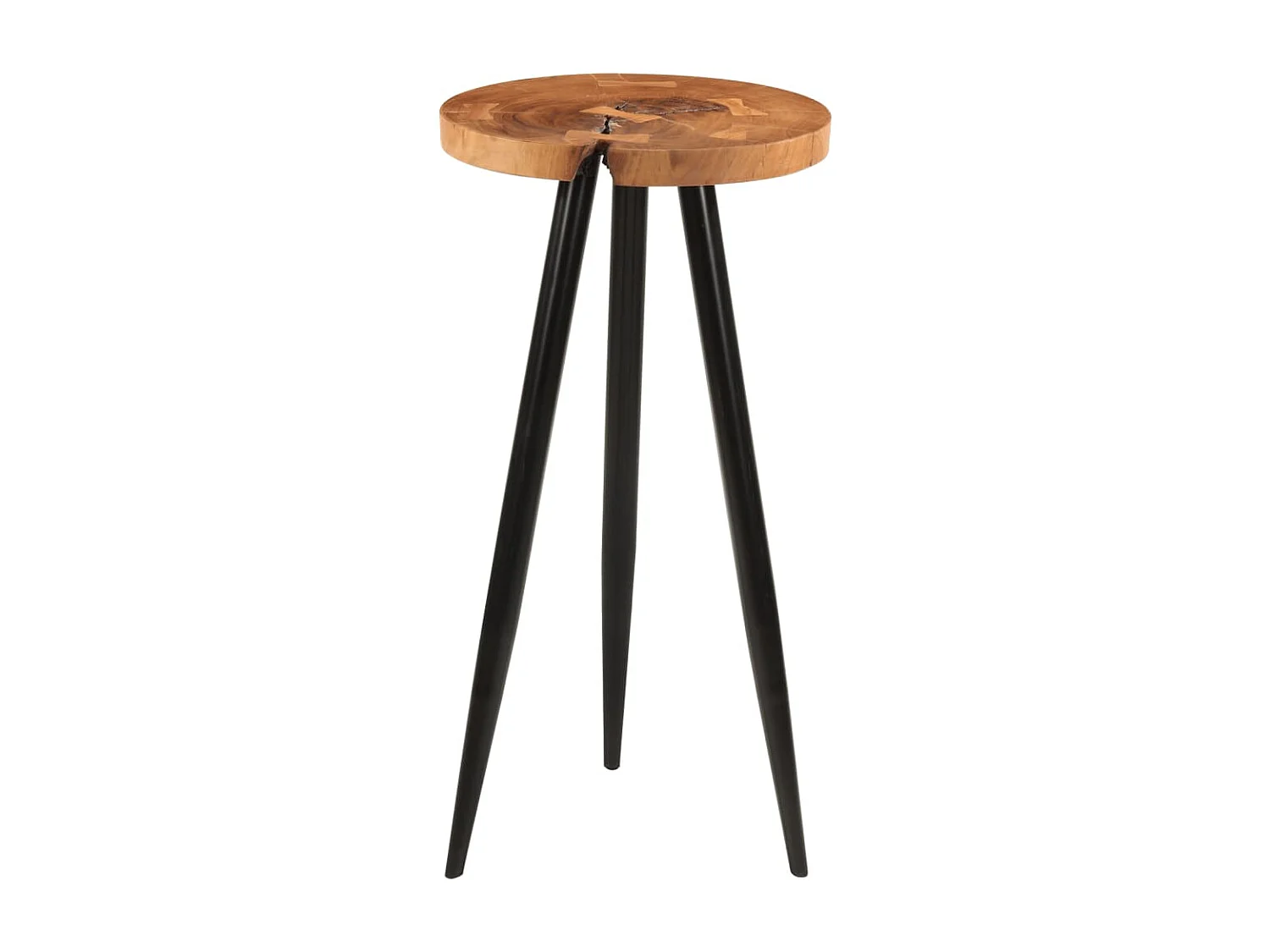 Table de bar en rondins Ø53x105 cm bois d'acacia solide
