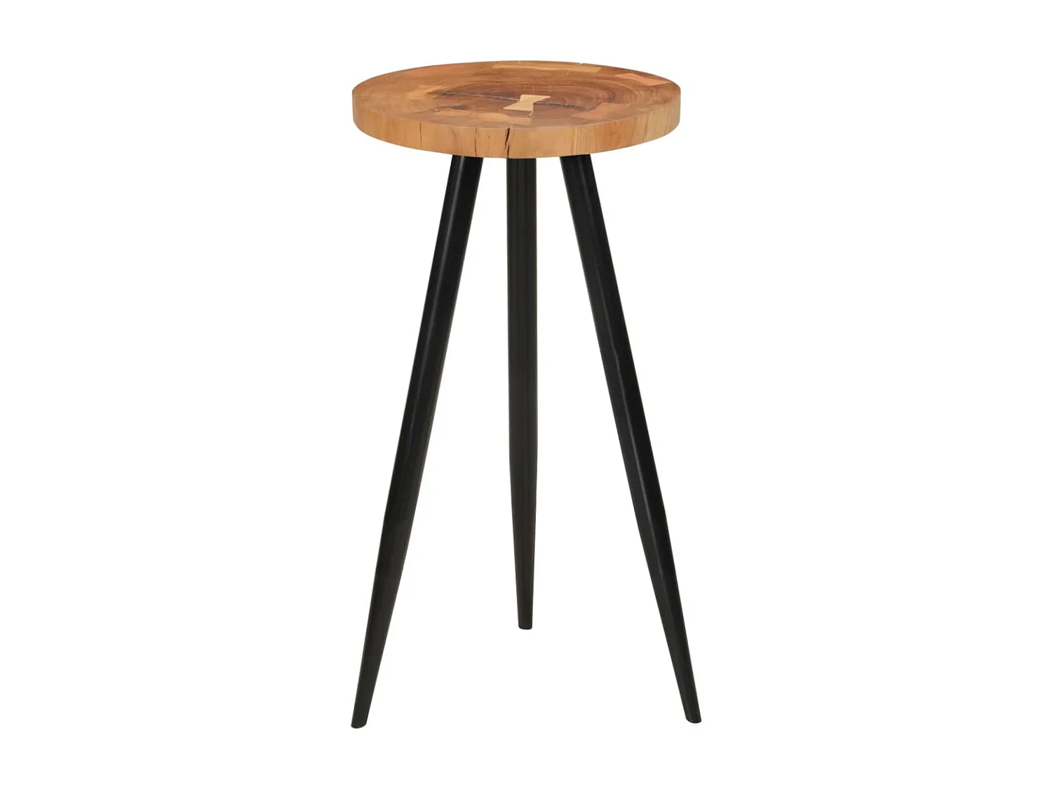 Table de bar en rondins Ø53x105 cm bois d'acacia solide