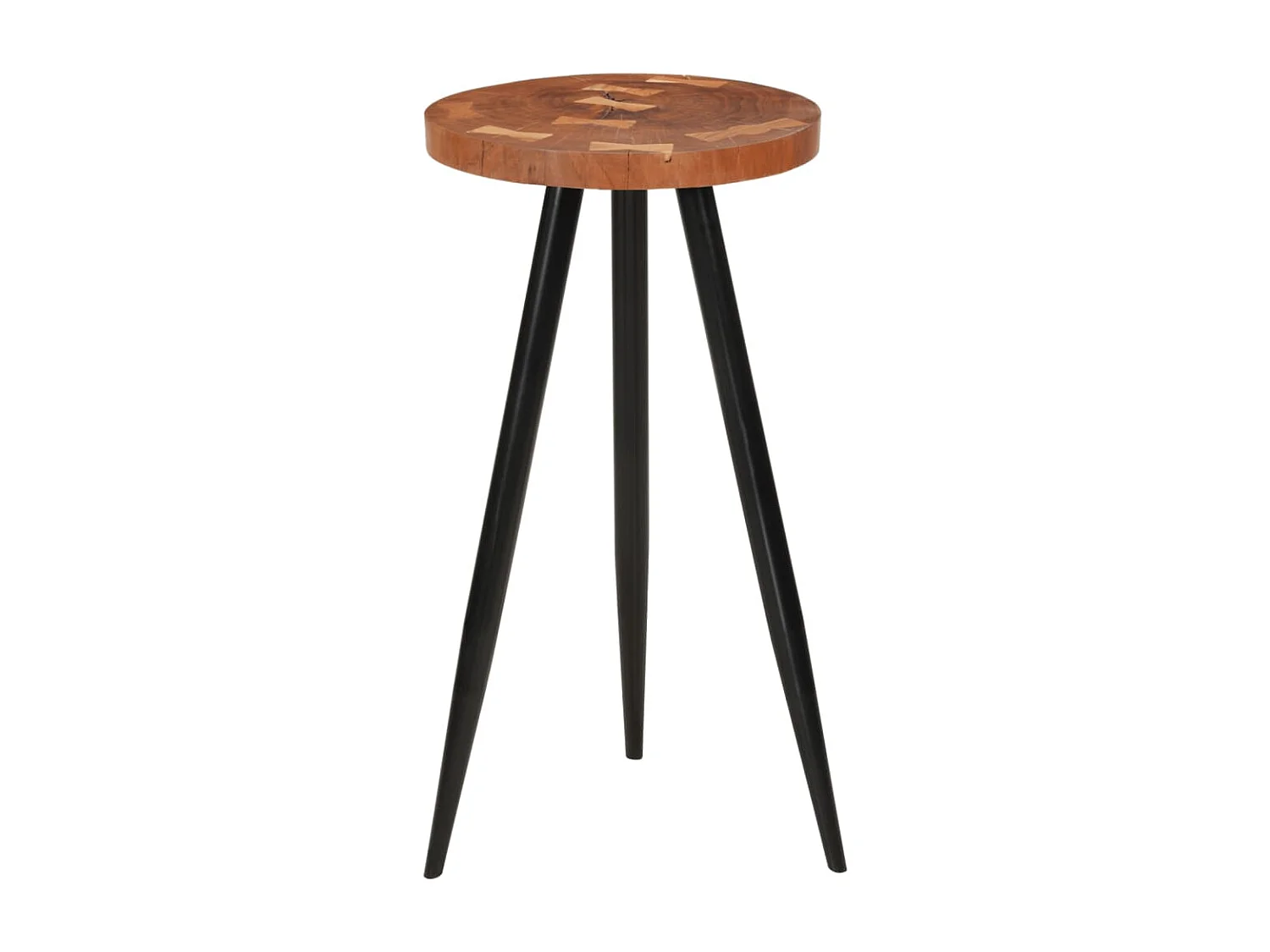 Table de bar en rondins Ø53x105 cm bois d'acacia solide