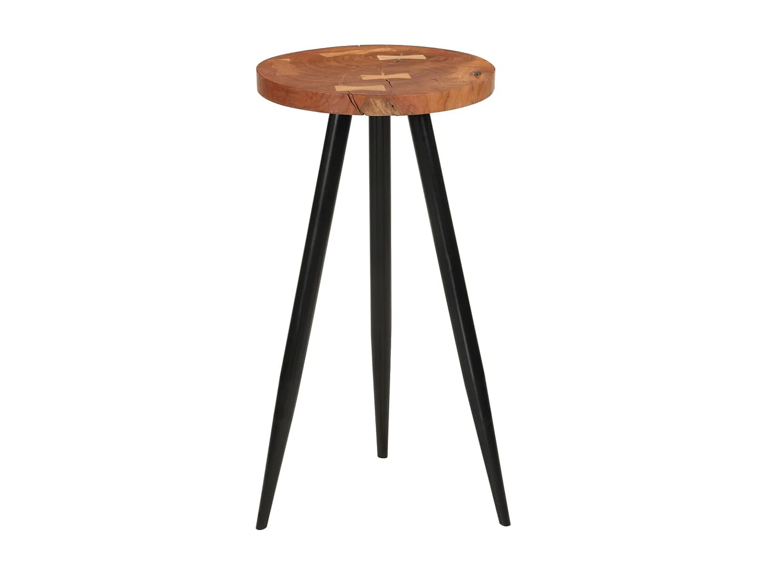Table de bar en rondins Ø53x105 cm bois d'acacia solide