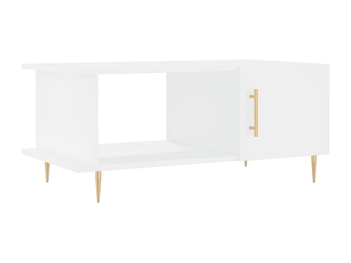 Mesa de centro 90x50x40 cm madeira processada branco