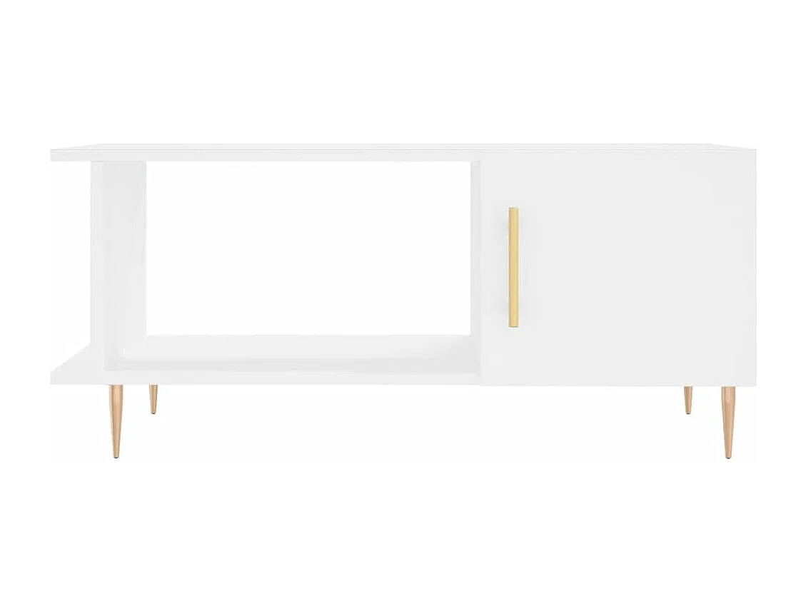 Mesa de centro 90x50x40 cm madeira processada branco