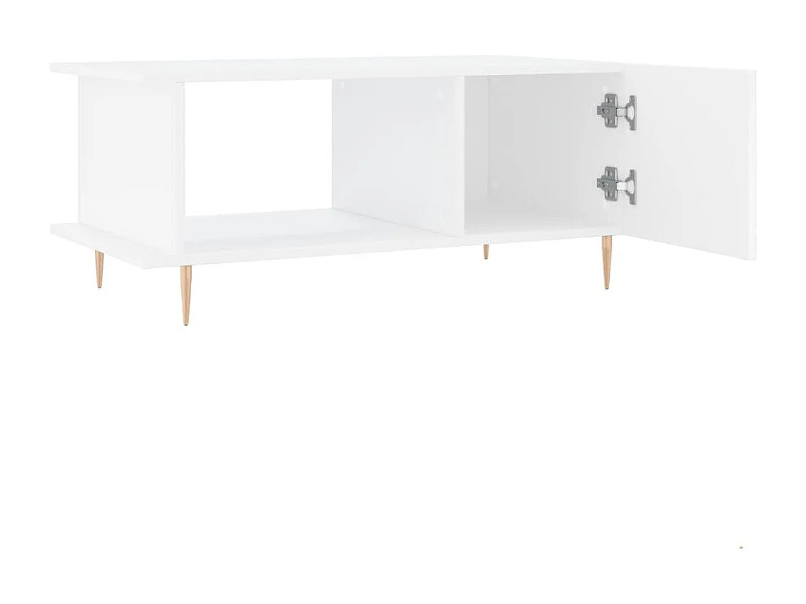 Mesa de centro 90x50x40 cm madeira processada branco