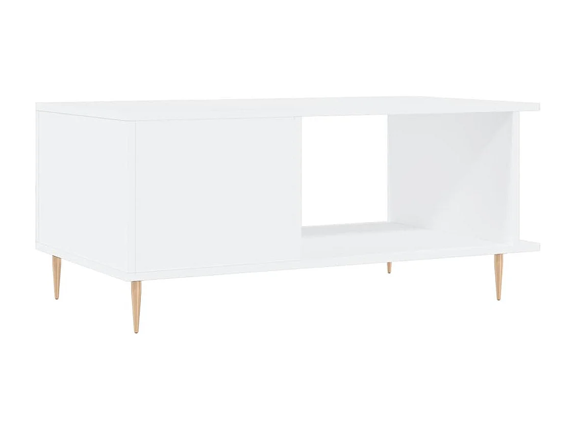 Mesa de centro 90x50x40 cm madeira processada branco