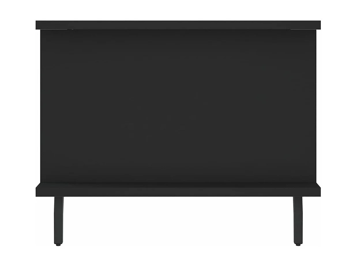 Salontafel 90x50x40 cm bewerkt hout zwart