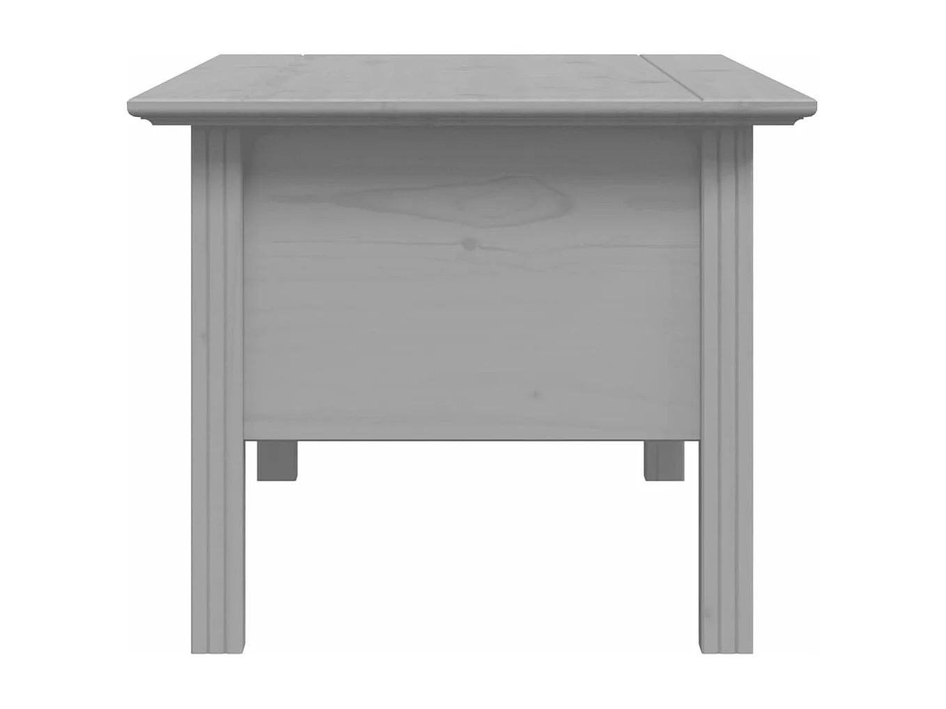 Mesa de centro BODO 100x55x46 cm madeira pinho maciça cinzento
