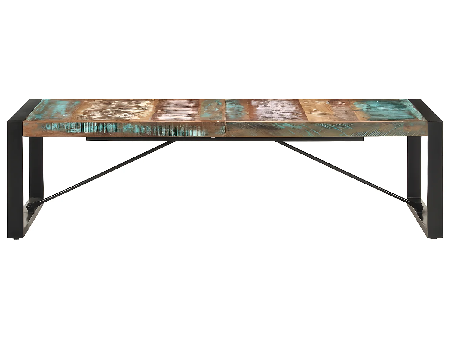 Table basse 140x70x40 cm Bois de récupération solide