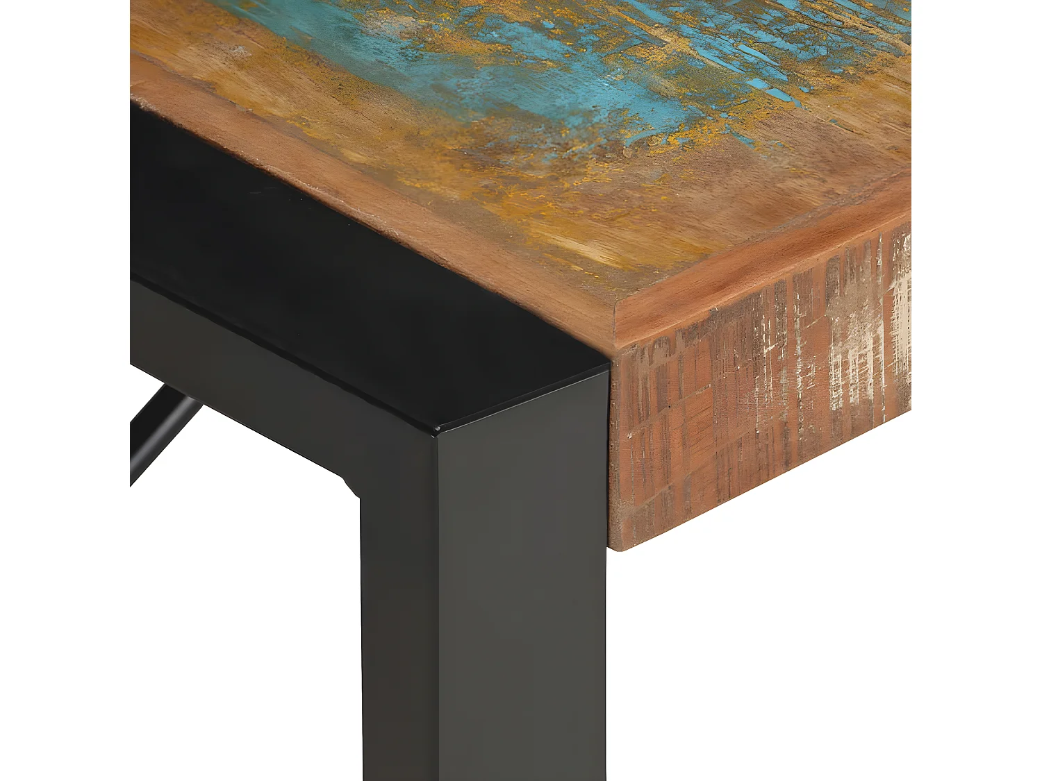 Table basse 140x70x40 cm Bois de récupération solide