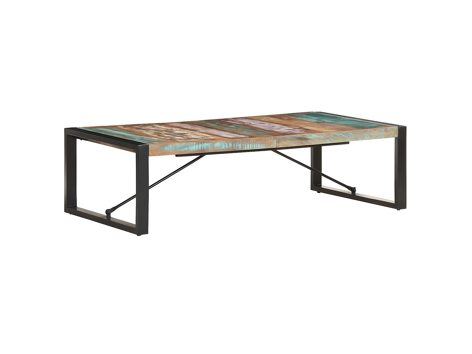 Table basse 140x70x40 cm Bois de récupération solide