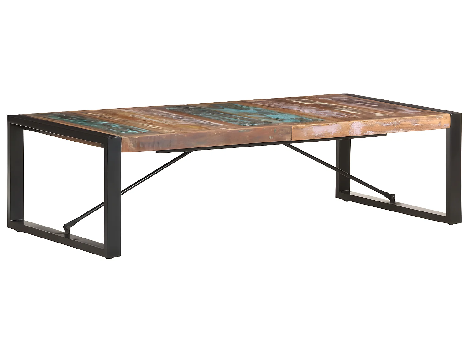 Table basse 140x70x40 cm Bois de récupération solide