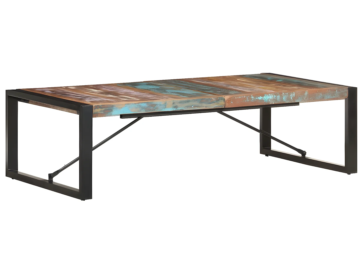 Table basse 140x70x40 cm Bois de récupération solide