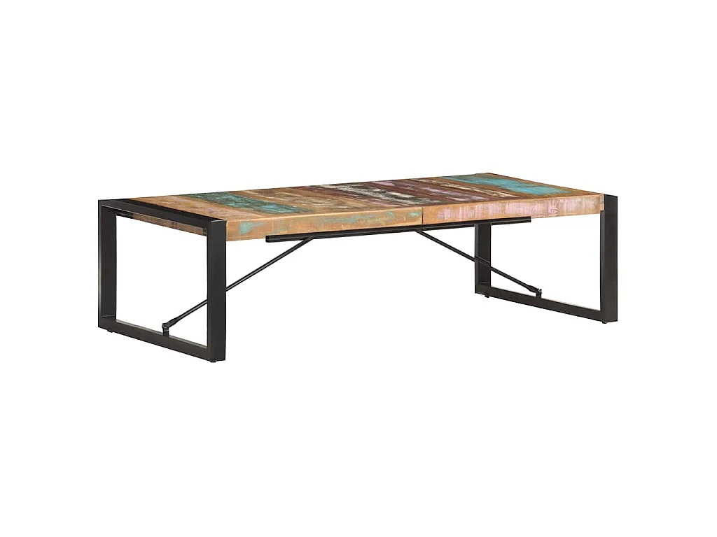 Table basse 140x70x40 cm Bois de récupération solide