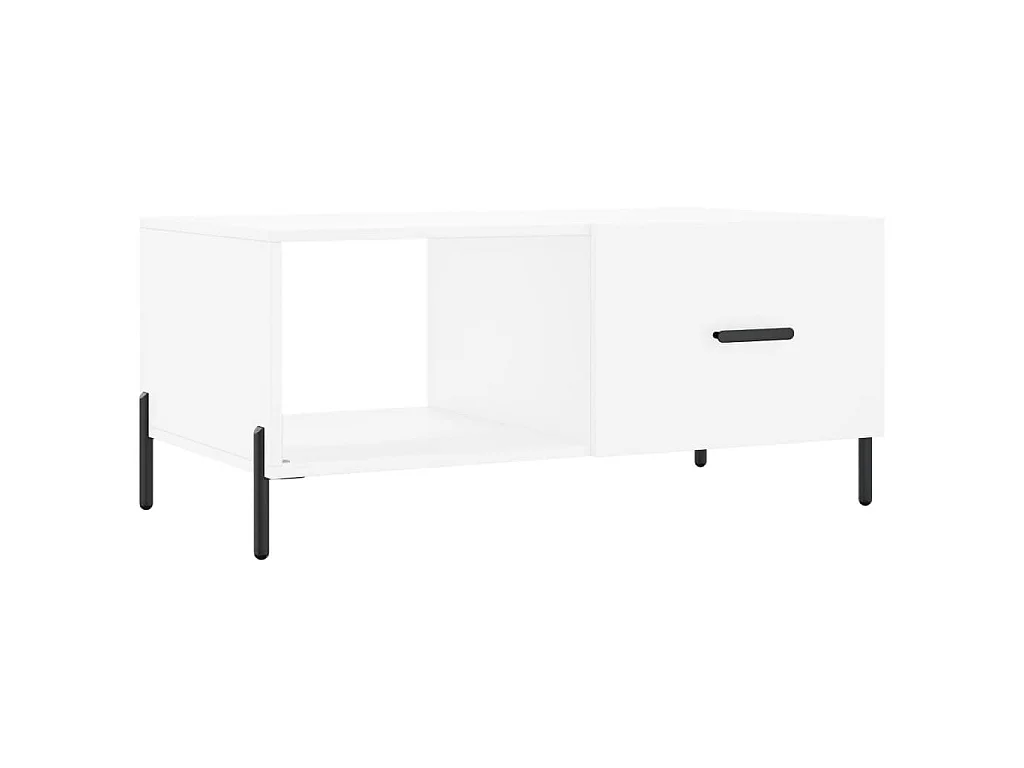 Salontafel 90x50x40 cm bewerkt hout wit