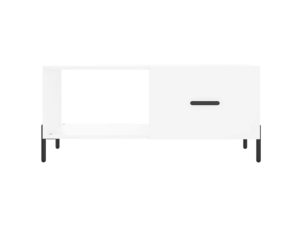 Salontafel 90x50x40 cm bewerkt hout wit