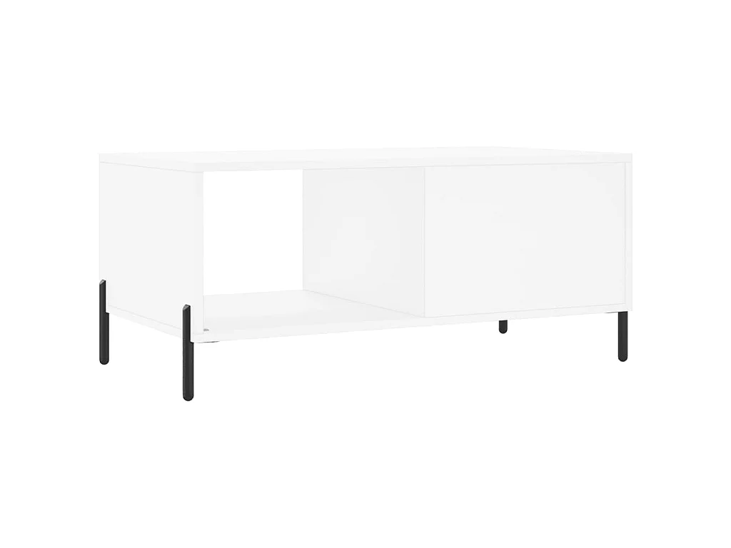 Salontafel 90x50x40 cm bewerkt hout wit