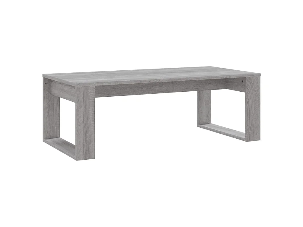Table basse sonoma gris 102x50x35 cm bois d'ingénierie